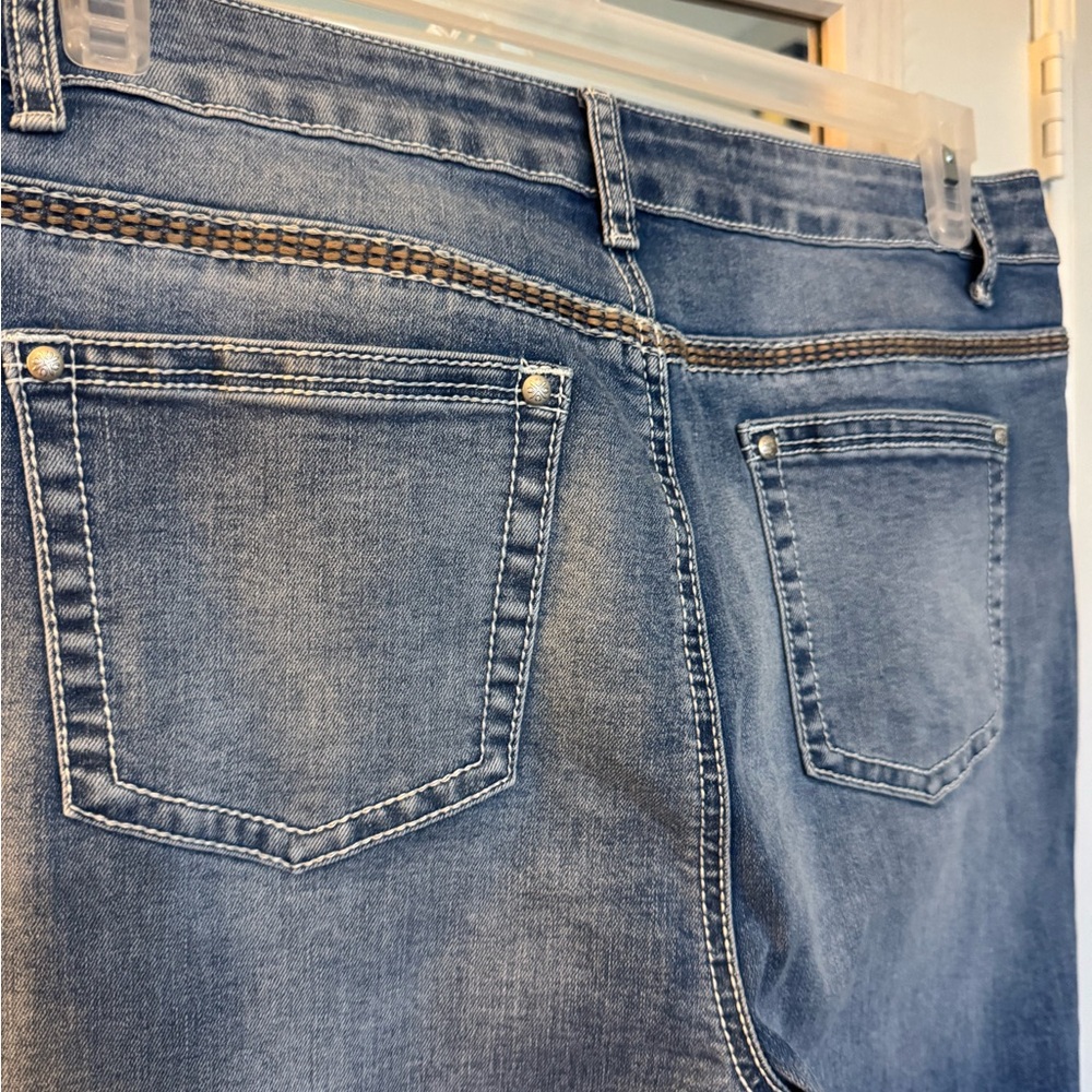 Classic Blue Denim Flamingals Boot Cut Jeans - Picture 3 of 7